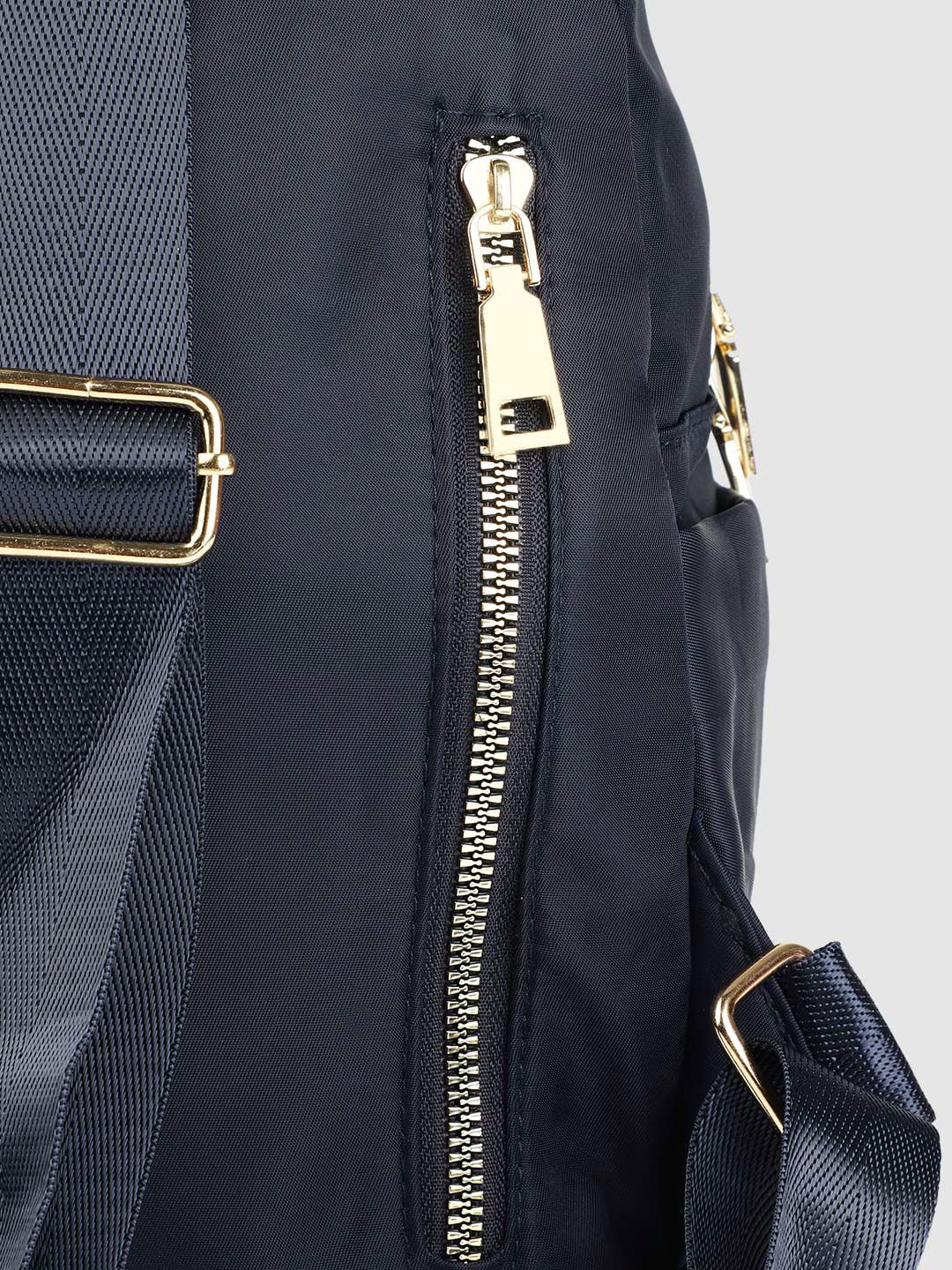 Lino Perros Women Navy Blue Backpack with 11 Inch Tablet Sleeve