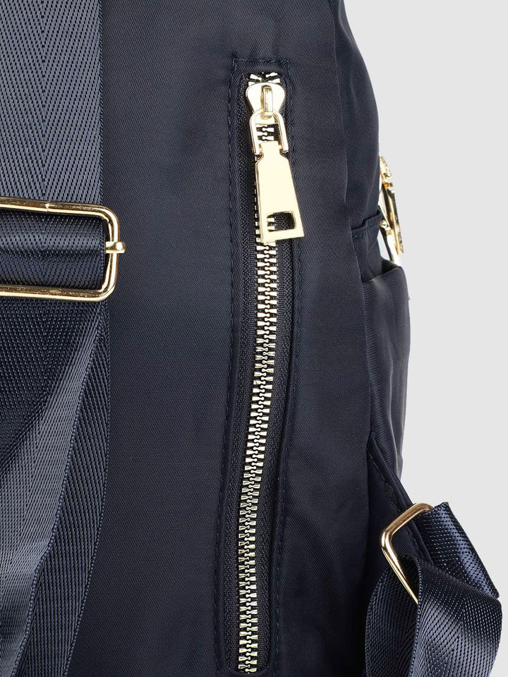 Lino Perros Women Navy Blue Backpack with 11 Inch Tablet Sleeve