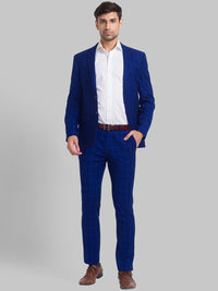 Park Avenue Men Checked Super Slim Fit 2 Piece Formal Suit
