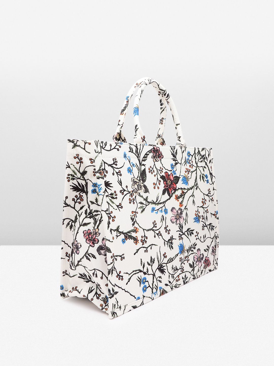 Lino Perros Floral Printed Structured Laptop Bag