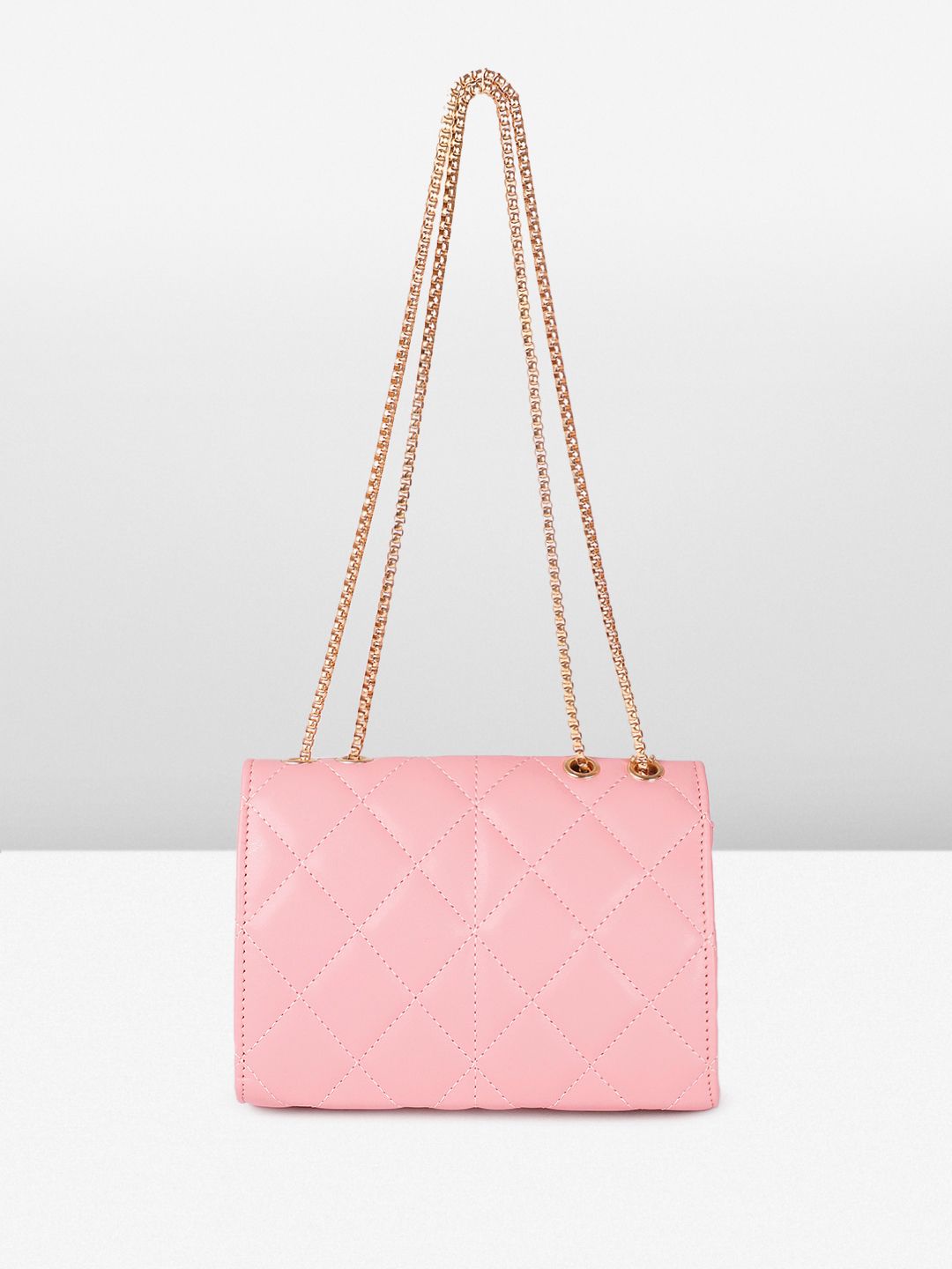DressBerry Quilted Shoulder Bag with Studded Detail