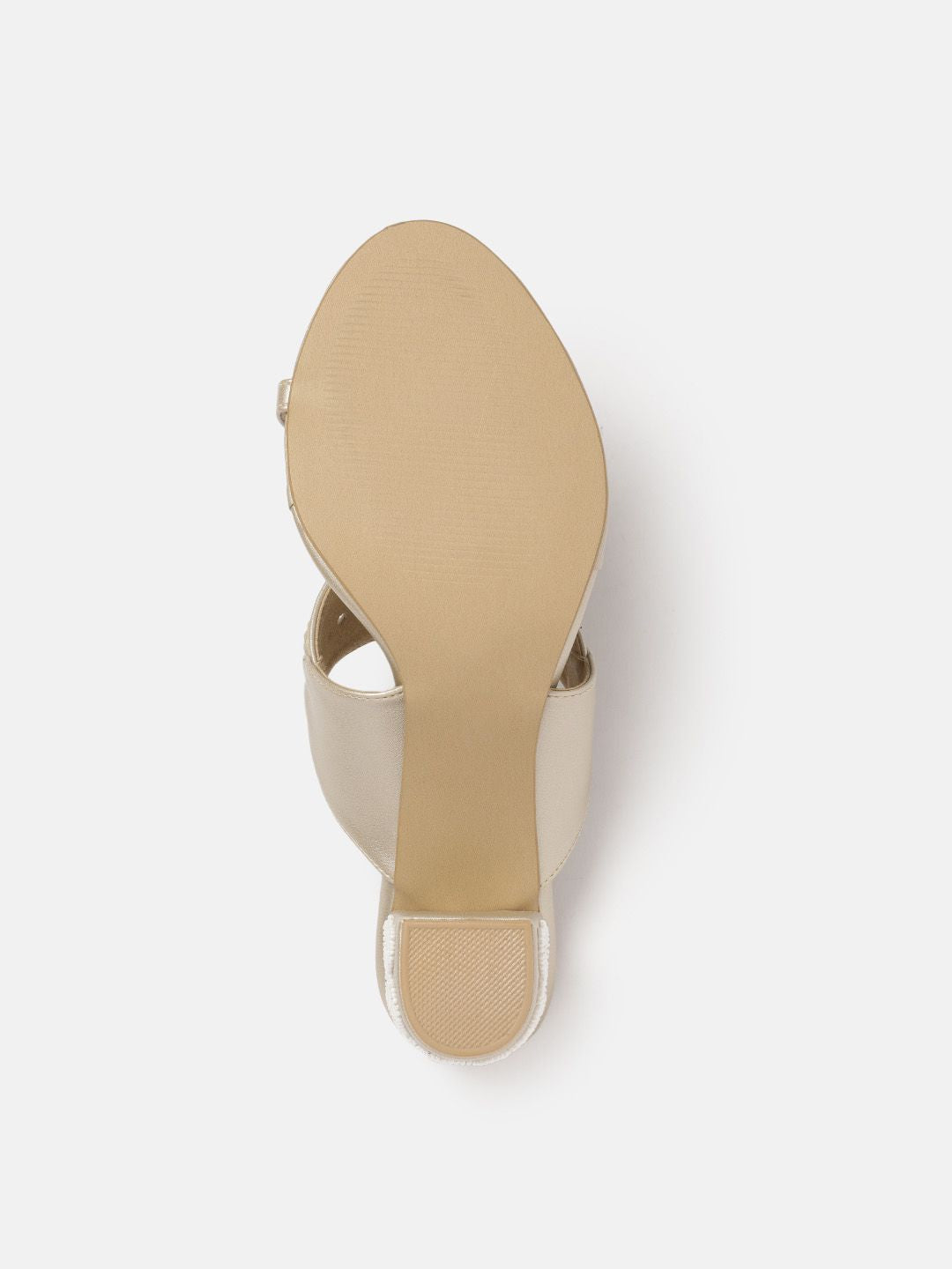 House of Pataudi Ethnic Embellished Block Heel Sandals