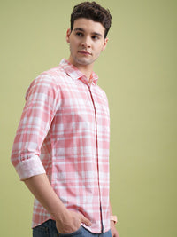 Highlander Men Checked Slim Fit Shirt