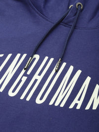 Being Human Brand Logo Printed Pure Cotton Hooded Sweatshirt