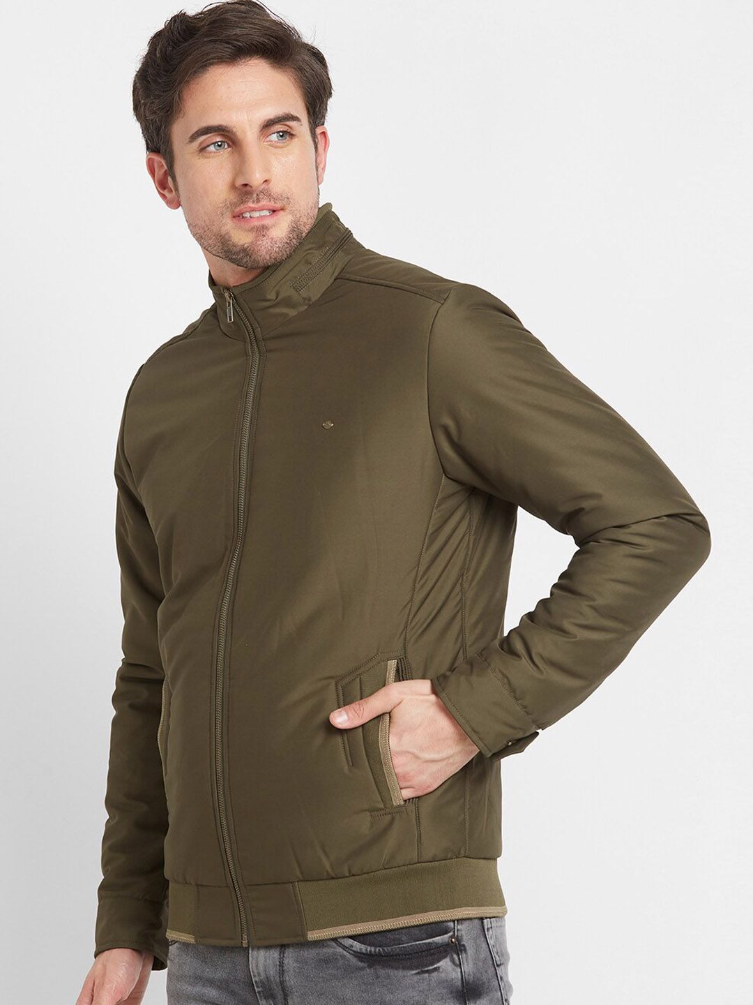 Being Human Mock Collar Bomber Jacket