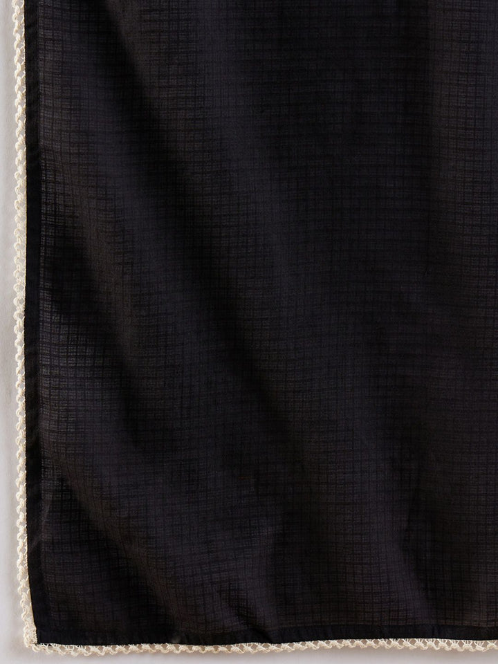 Indo Era Printed Regular Mirror Work Pure Cotton Kurta with Trousers & Dupatta