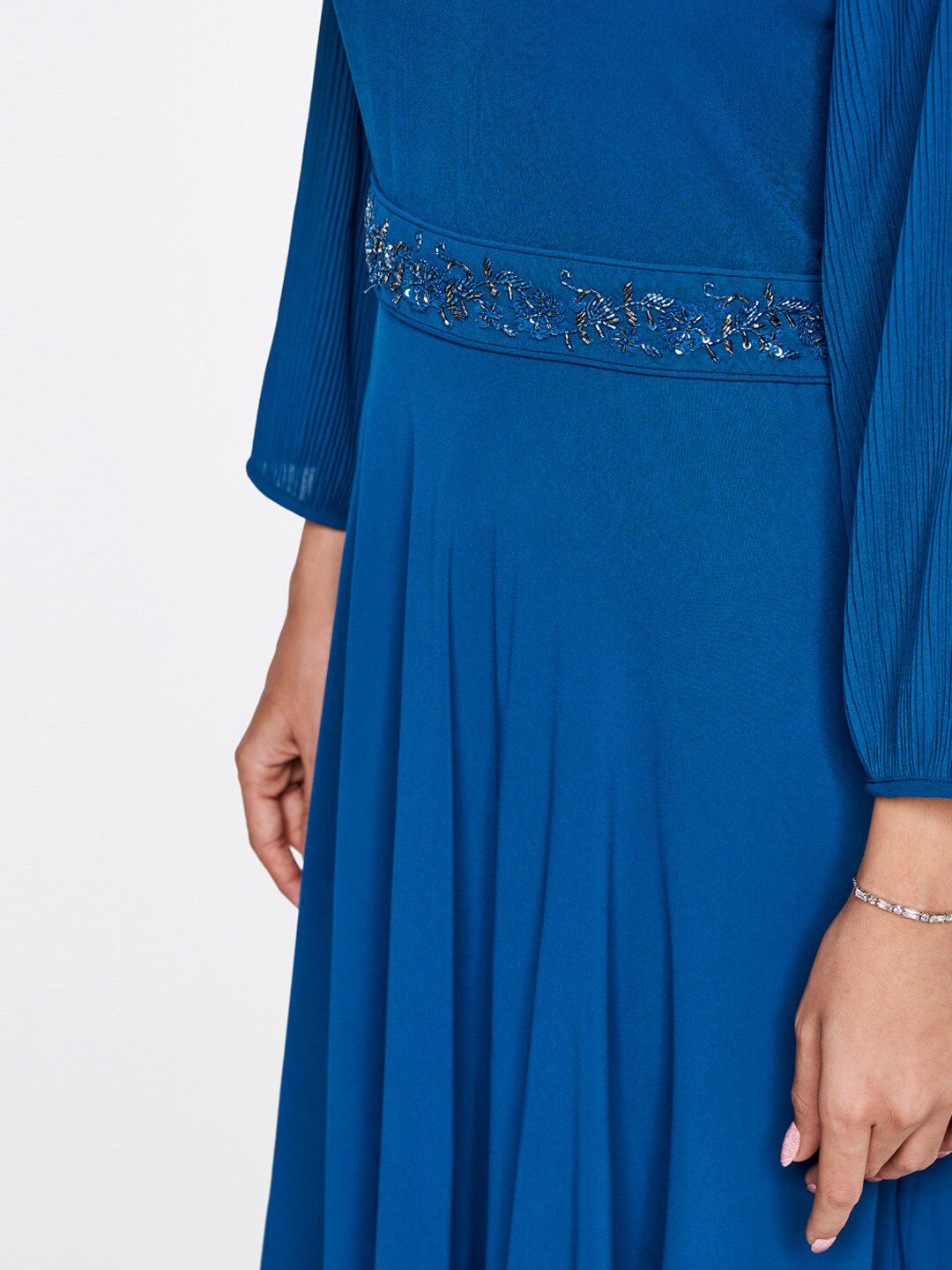AND Women Teal Maxi Dress