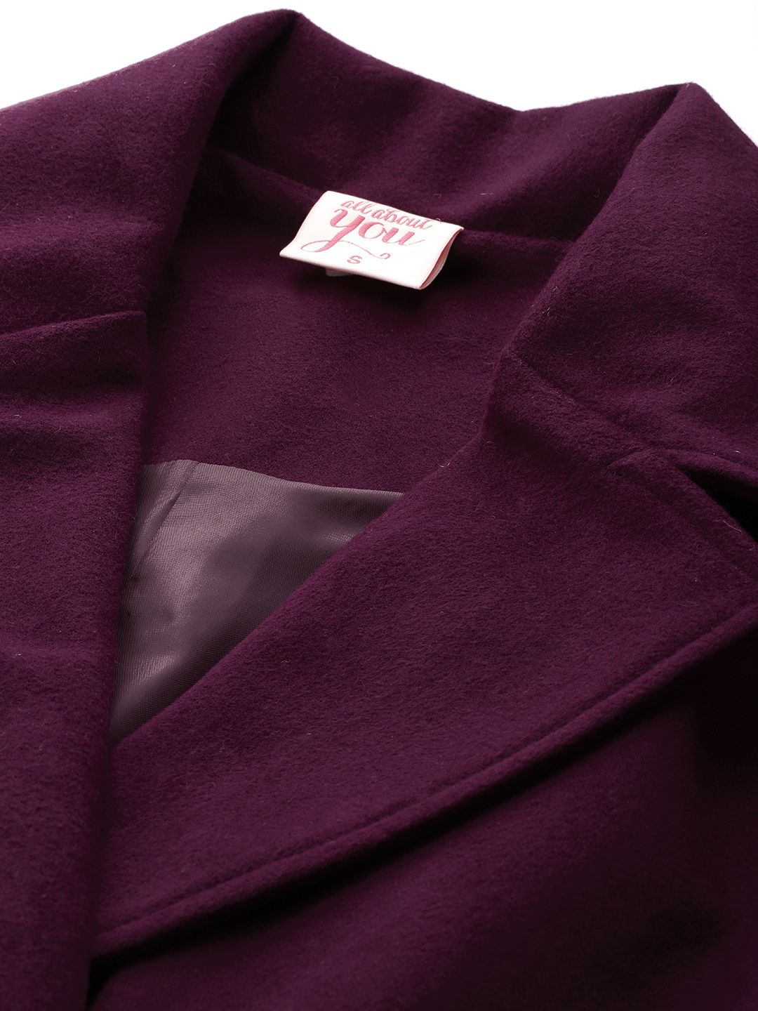 all about you Notched Lapel Trench Coat