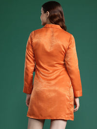 DressBerry Satin Finish Wrap Tie-Up Mini Dress
