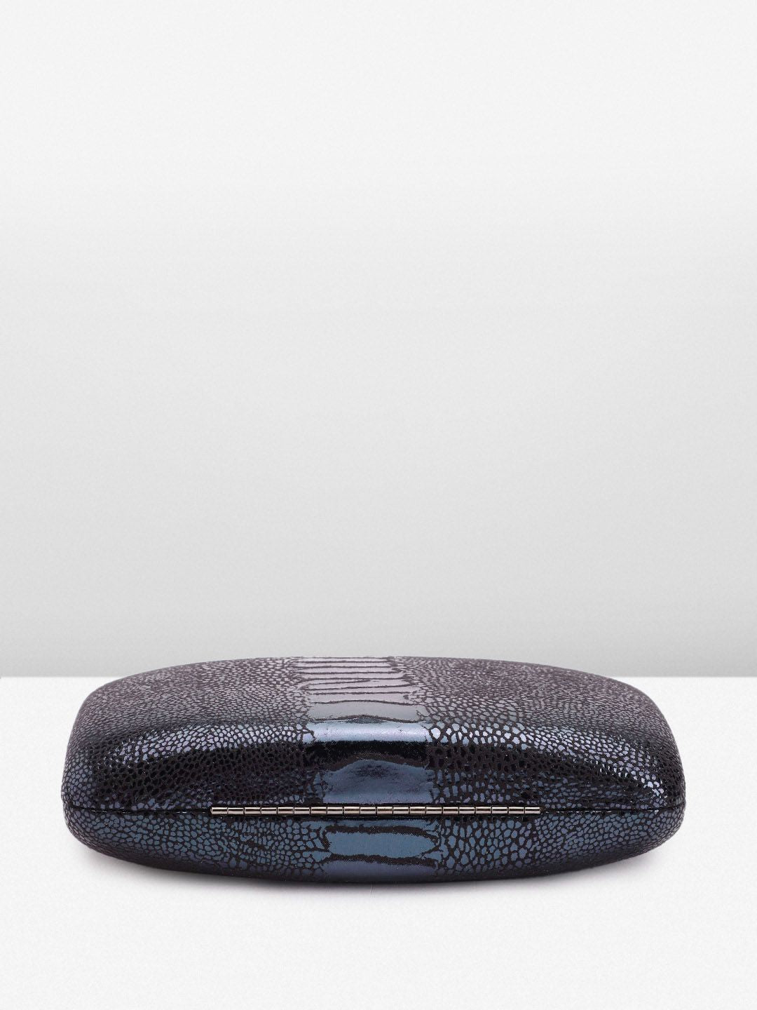 Lino Perros Snake Skin Textured Box Clutch