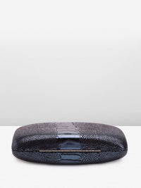 Lino Perros Snake Skin Textured Box Clutch
