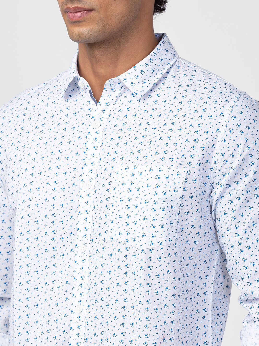 SPYKAR Men Cotton Slim Fit Floral Printed Casual Shirt