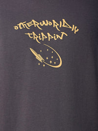 The Indian Garage Co Men Back Printed Boxy Oversized Round Neck T-shirt