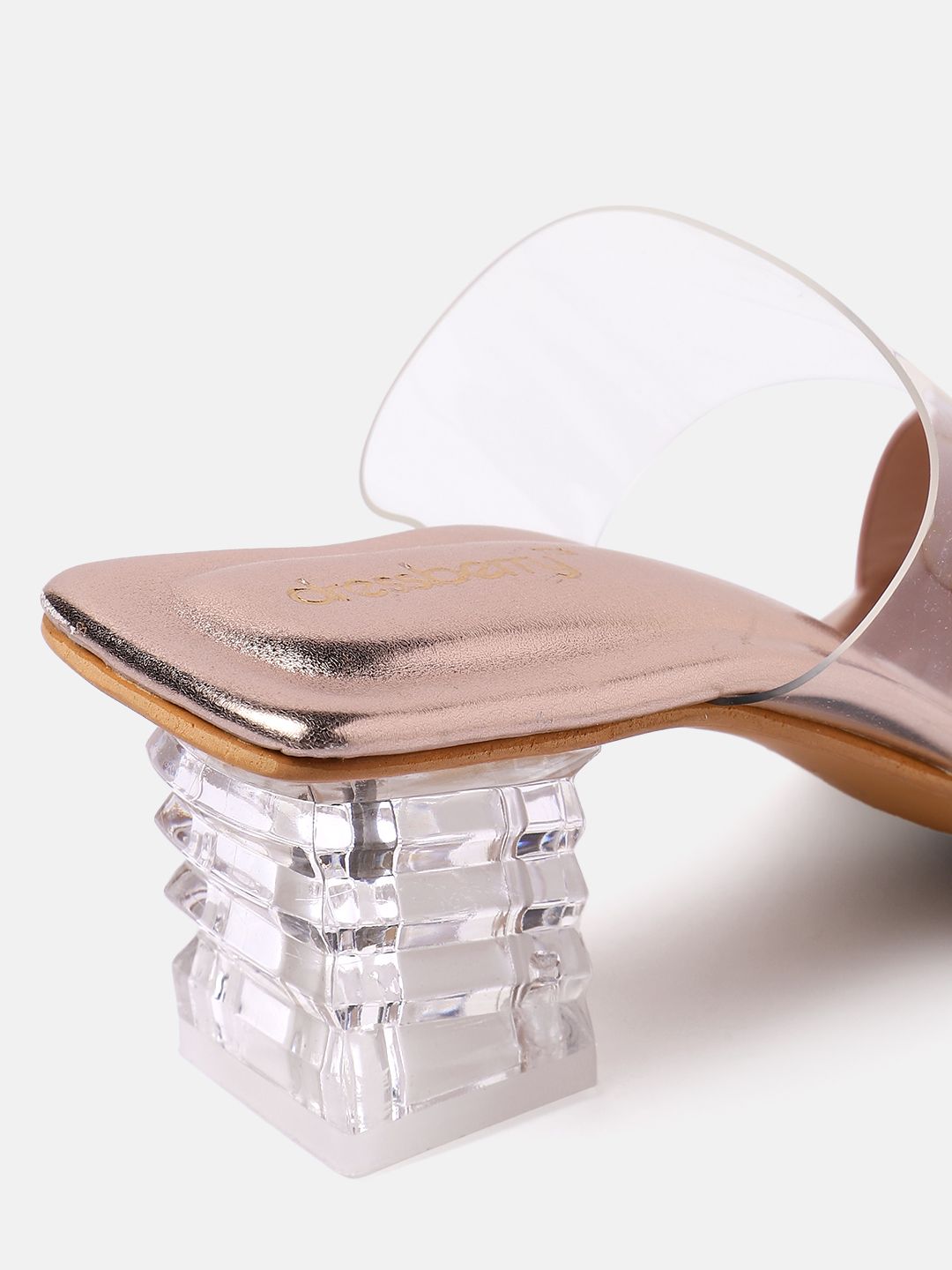 DressBerry Open Toe Block Heel