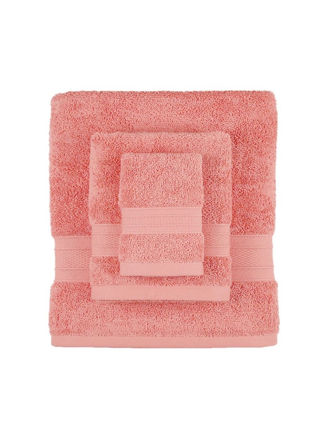 MYTRIDENT Soft Comfort Coral 6 Pieces Pure Cotton 500 GSM Towel Set
