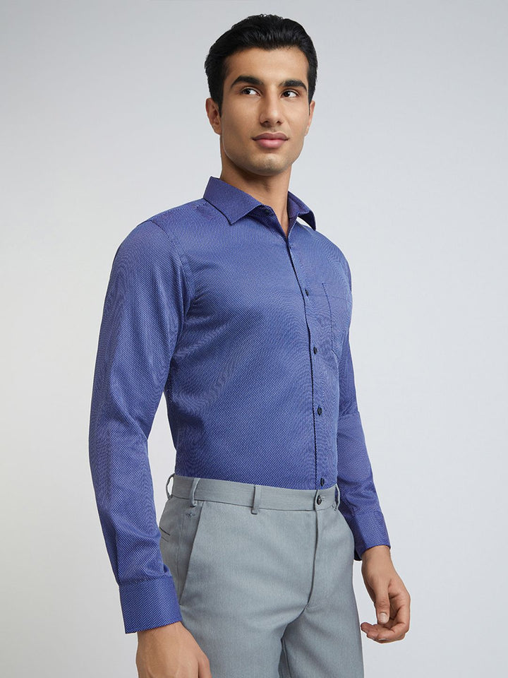 Park Avenue Textured Slim Fit Formal Shirt