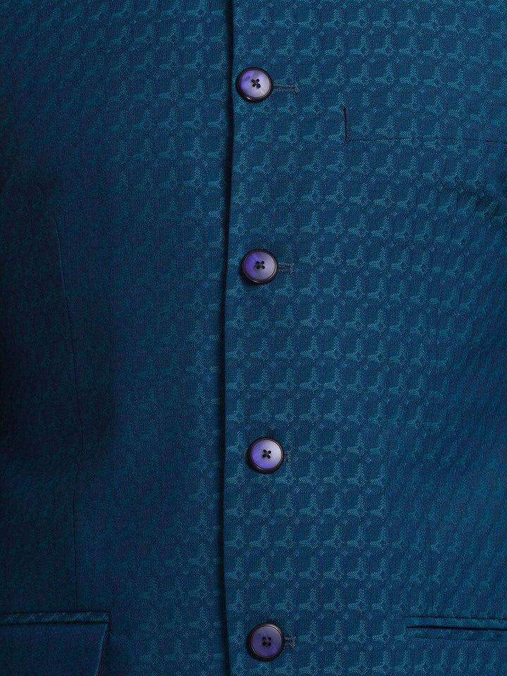Raymond Men yang Direka Bandhgala Blazer Single-Breasted Single Woven