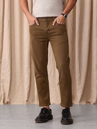 Mr Bowerbird Men Cropped Tapered Fit Stretchable Jeans