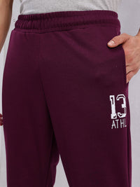 HRX by Hrithik Roshan Men Typography Printed Detail Mid-Rise Lifestyle Track Pants