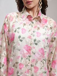 ESPYR By Tokyo Talkies Women Textured Jacquard Shirt Shorts Co-Ord Set