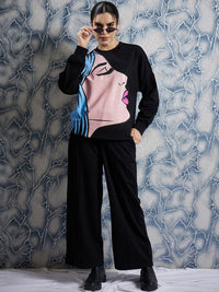 Athena Graphic Printed Sweatshirt With Trouser