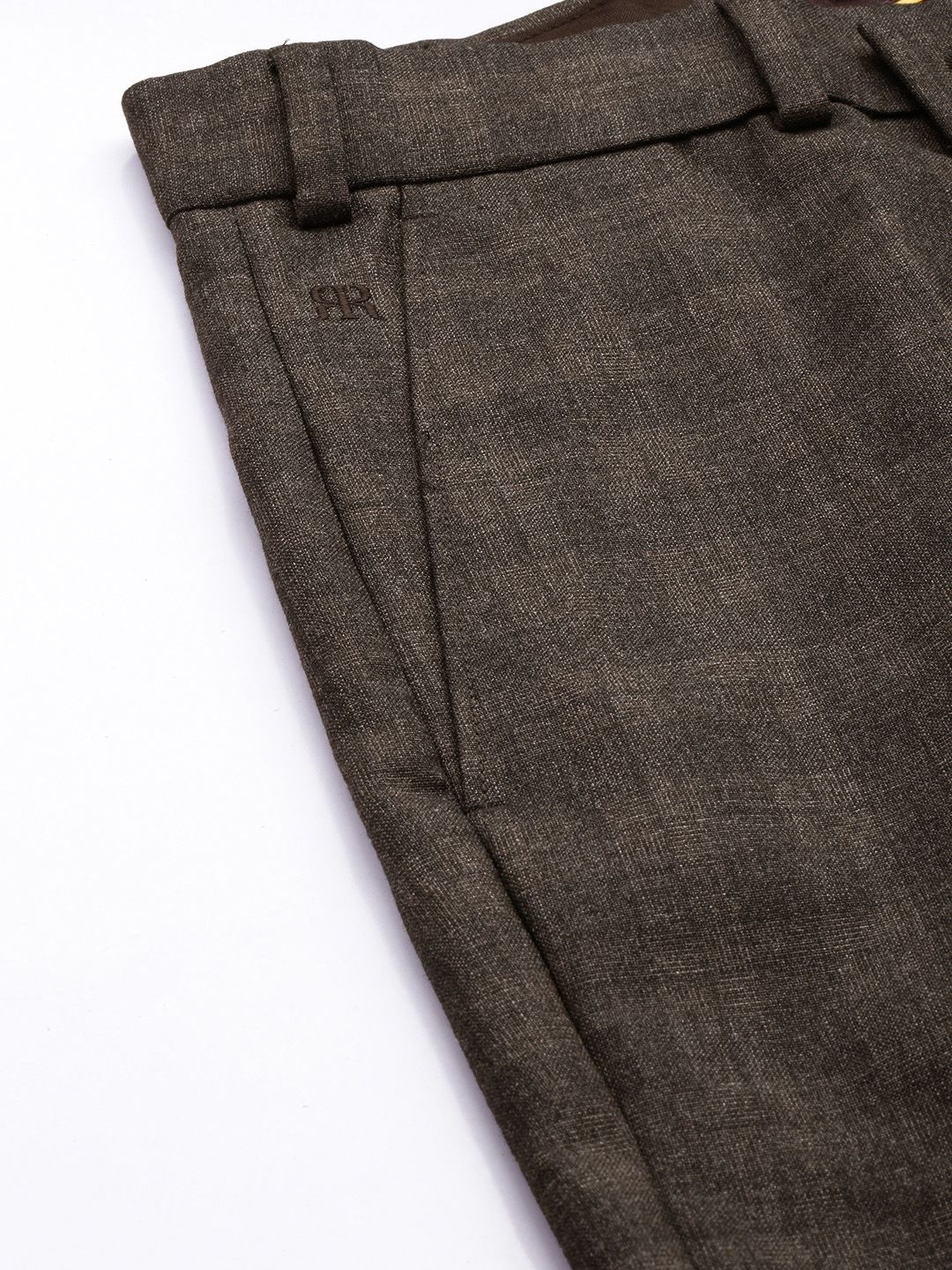 Raymond Men Checked Slim Fit Formal Trousers
