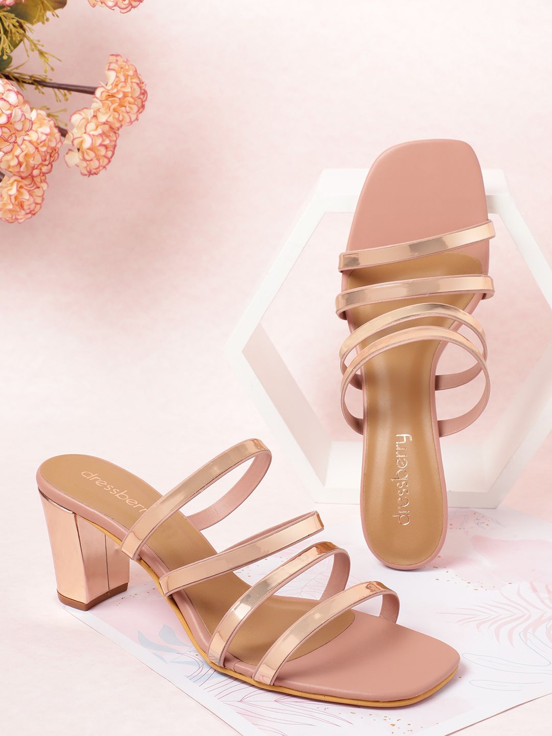 DressBerry Women Block Heel Sandals