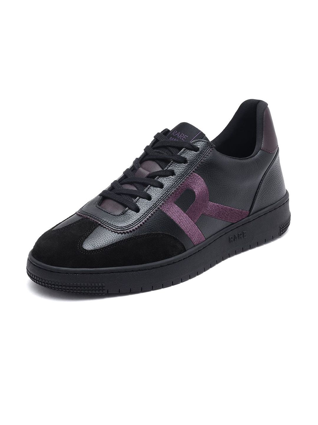 RARE RABBIT Men Printed Leather Sneakers