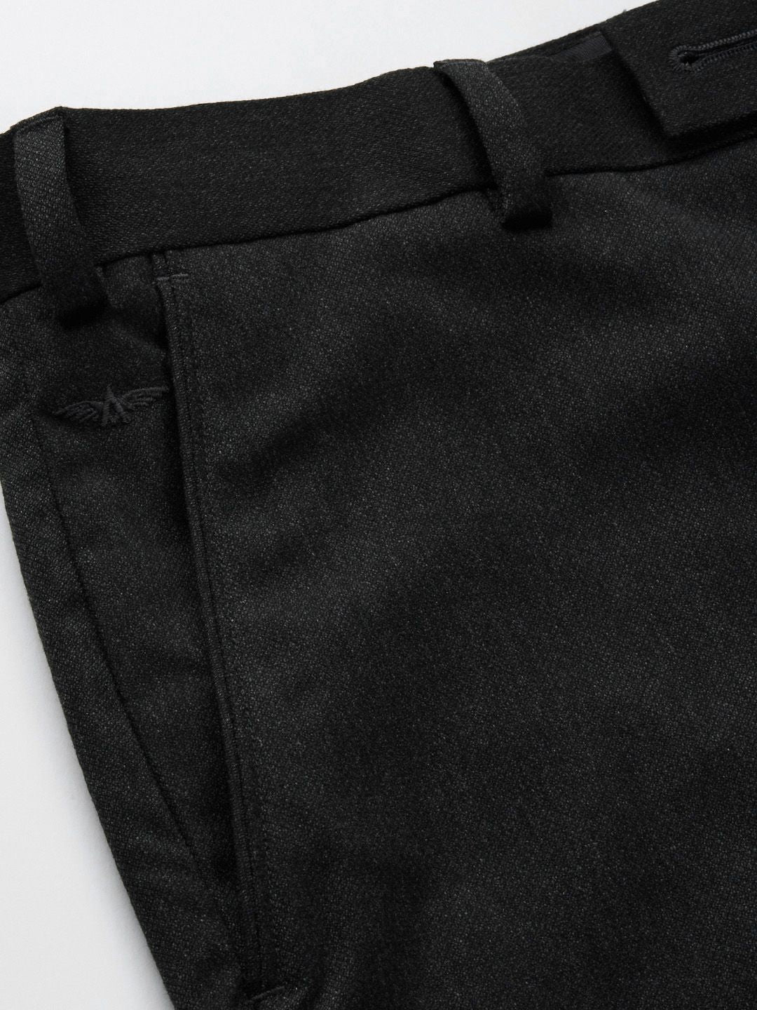 Park Avenue Men Charcoal Smart Trousers