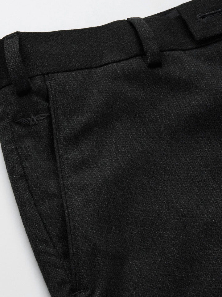 Park Avenue Men Charcoal Smart Trousers