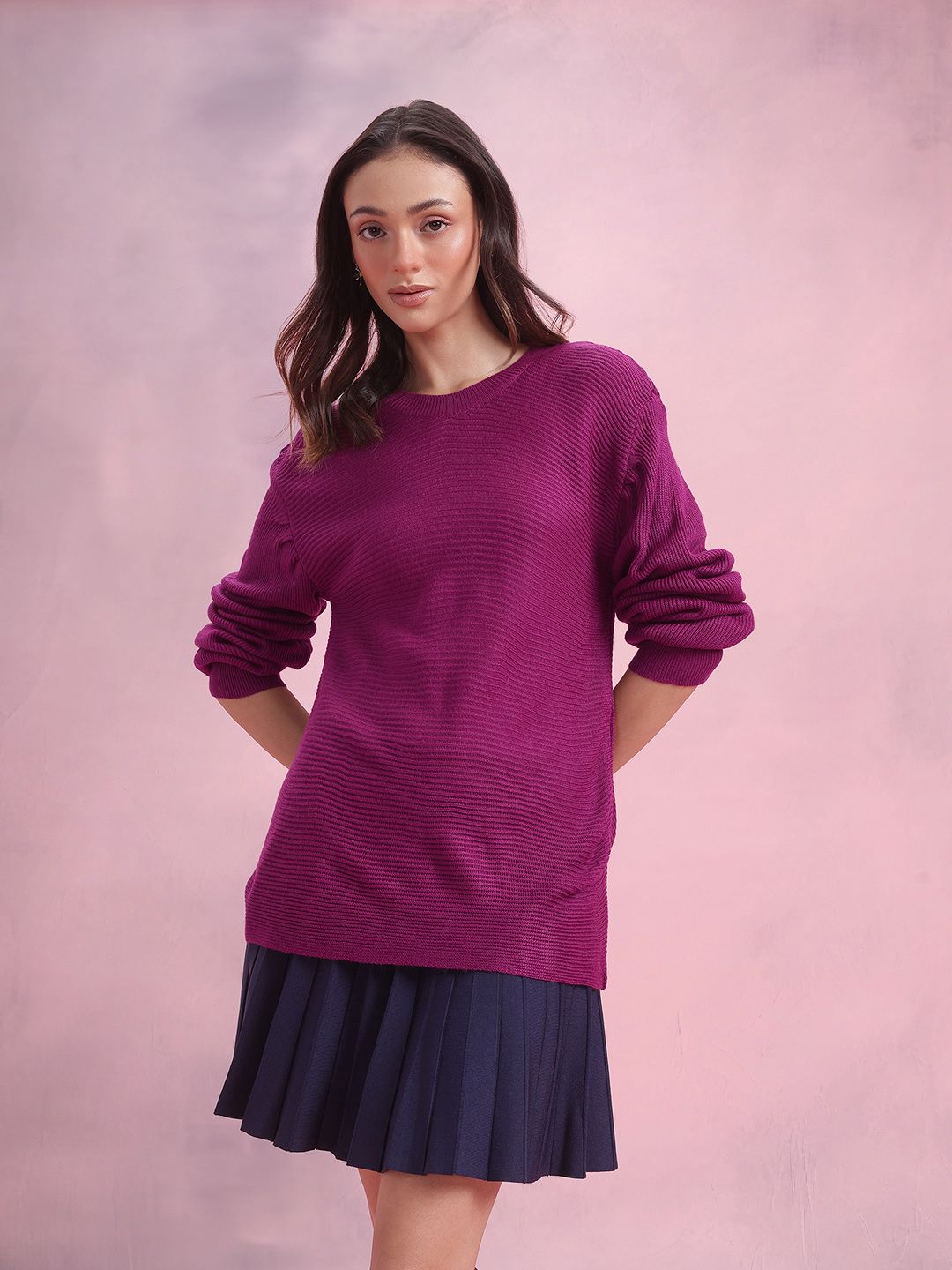 DressBerry Drop-Shoulder Sleeves Pullover