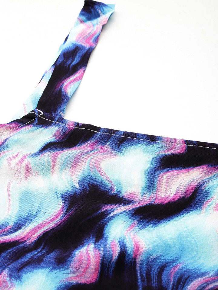 DressBerry Dyed Effect Top With Skirt