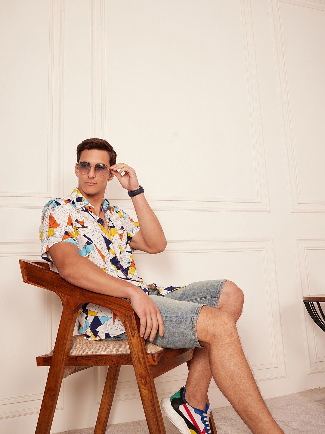 DENNISON  Smart Block Printed Casual Shirt