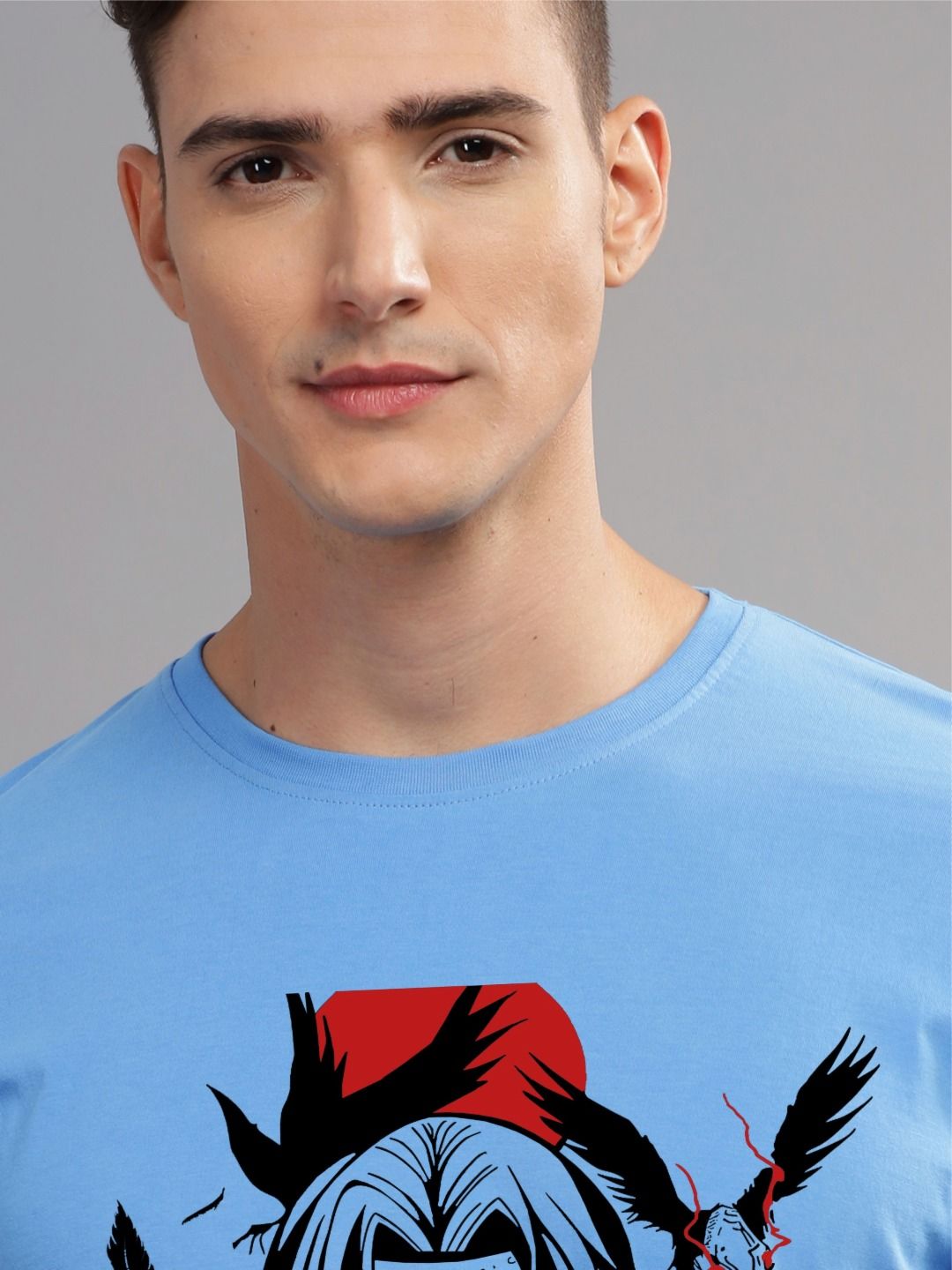 ADRO Men Typography Printed Applique T-shirt