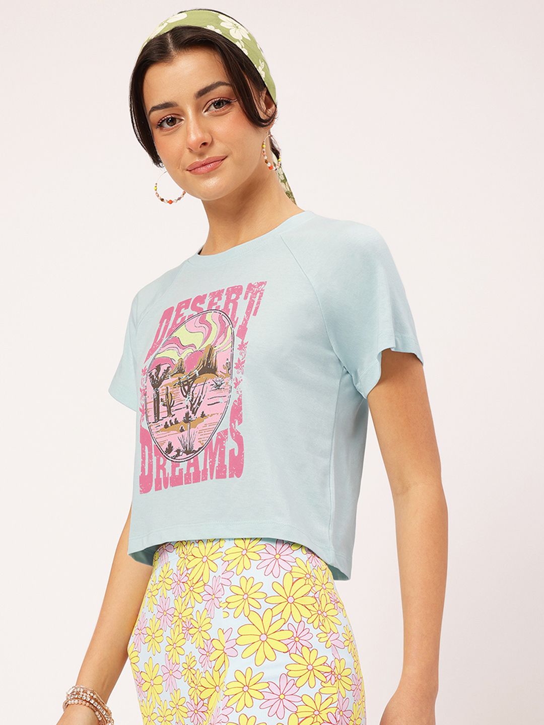DressBerry Trendsetter Tales Printed Boxy T-shirt