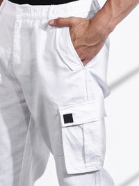Thomas Scott Men Smart Relaxed Fit Pure Cotton Cargos Trouser