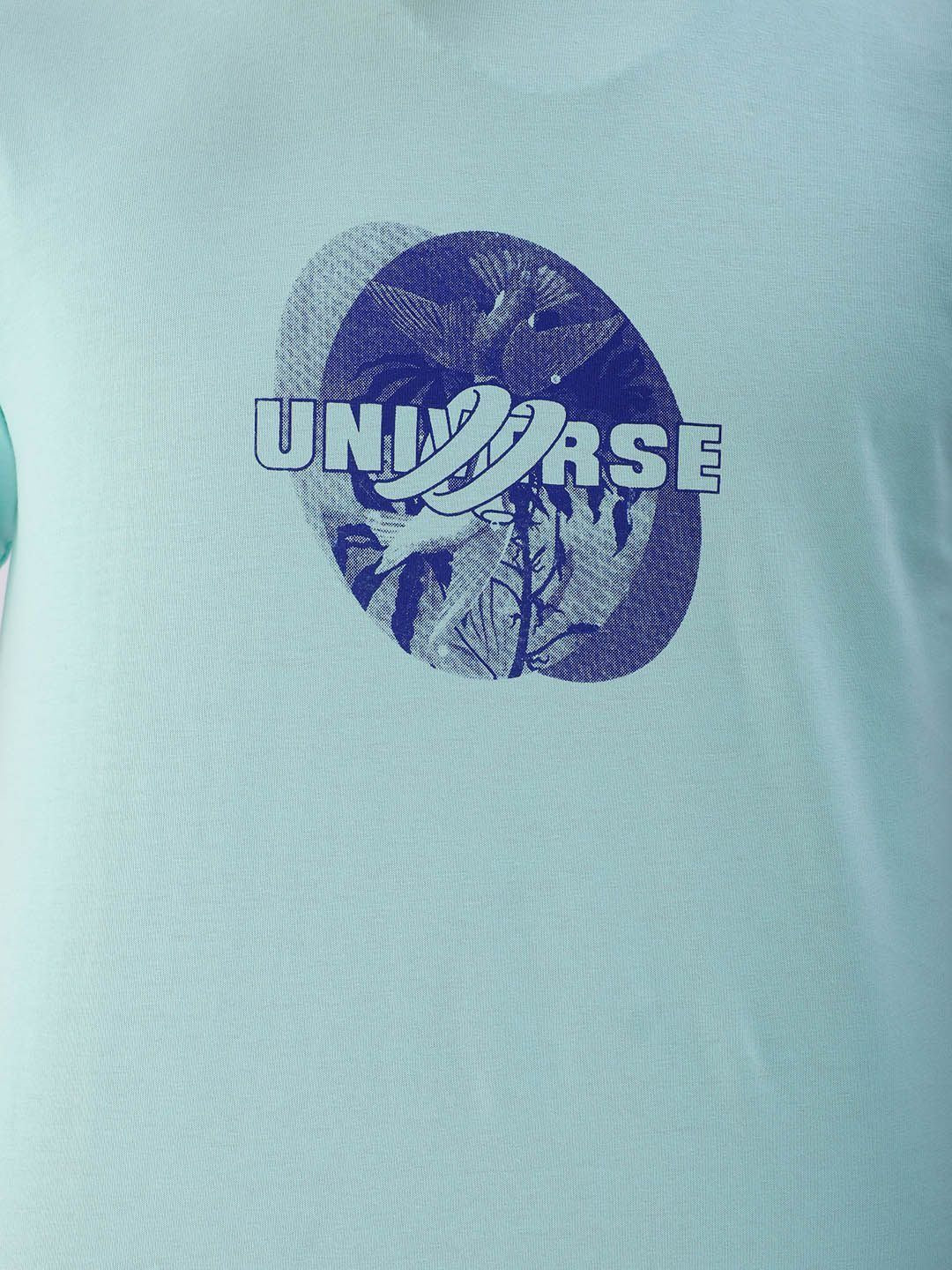 The Indian Garage Co Men Graphic Printed Round Neck Pure Cotton Slim Fit T-shirt