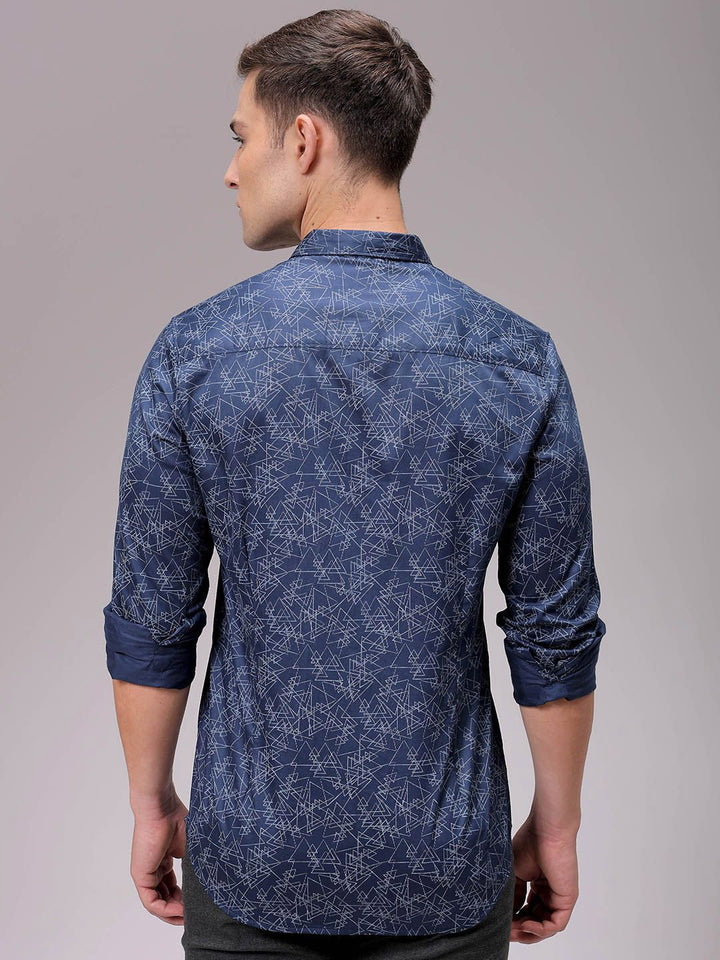 The Indian Garage Co Men Slim Fit Opaque Printed Casual Shirt