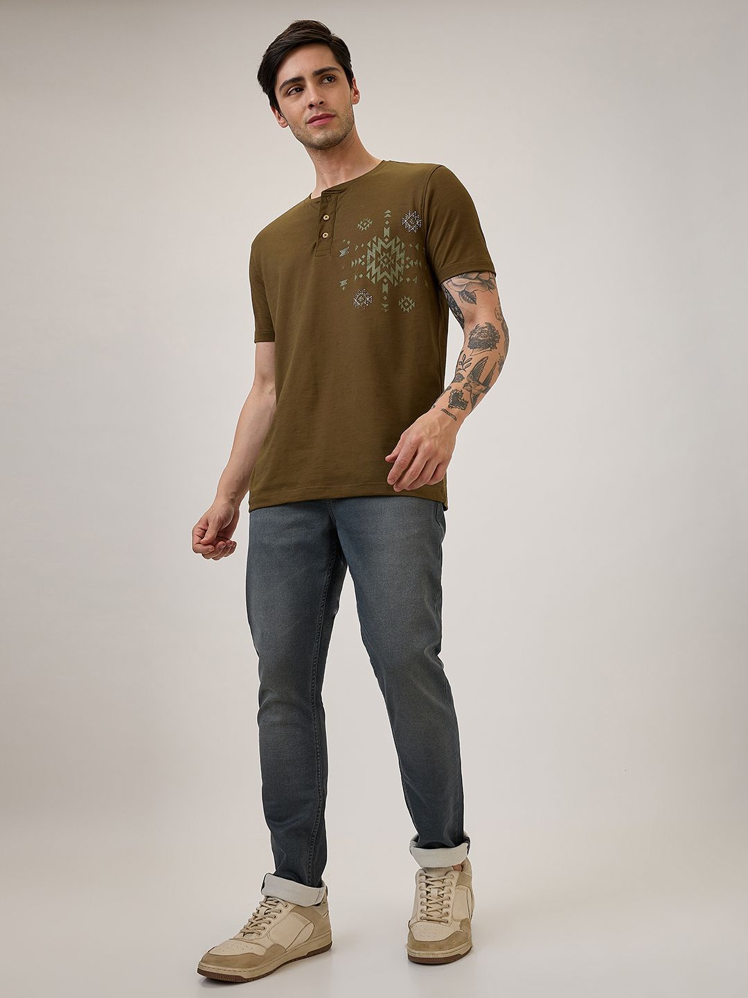 SPYKAR Men Slim Fit Low-Rise Light Fade Jeans