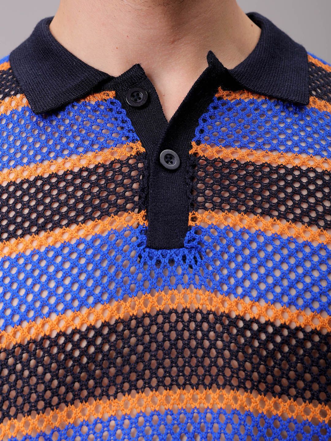 The Indian Garage Co Men Long Sleeves Striped Pullover