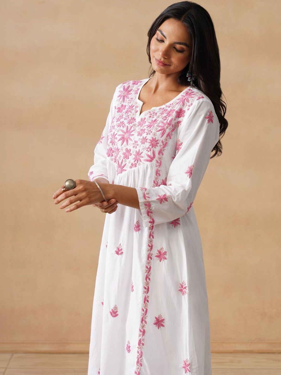 Rumah Wanita Chikankari Kurta Chikankari