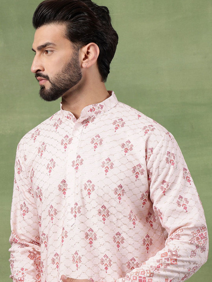 SOJANYA Men Ethnic Motifs Embroidered Kurta