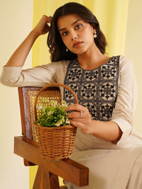 KALINI Women Ethnic Motifs Embroidered Kurta with Trousers