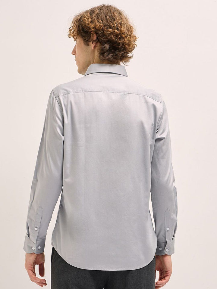 THE BEAR HOUSE Men Tailored Fit Formal Shirt