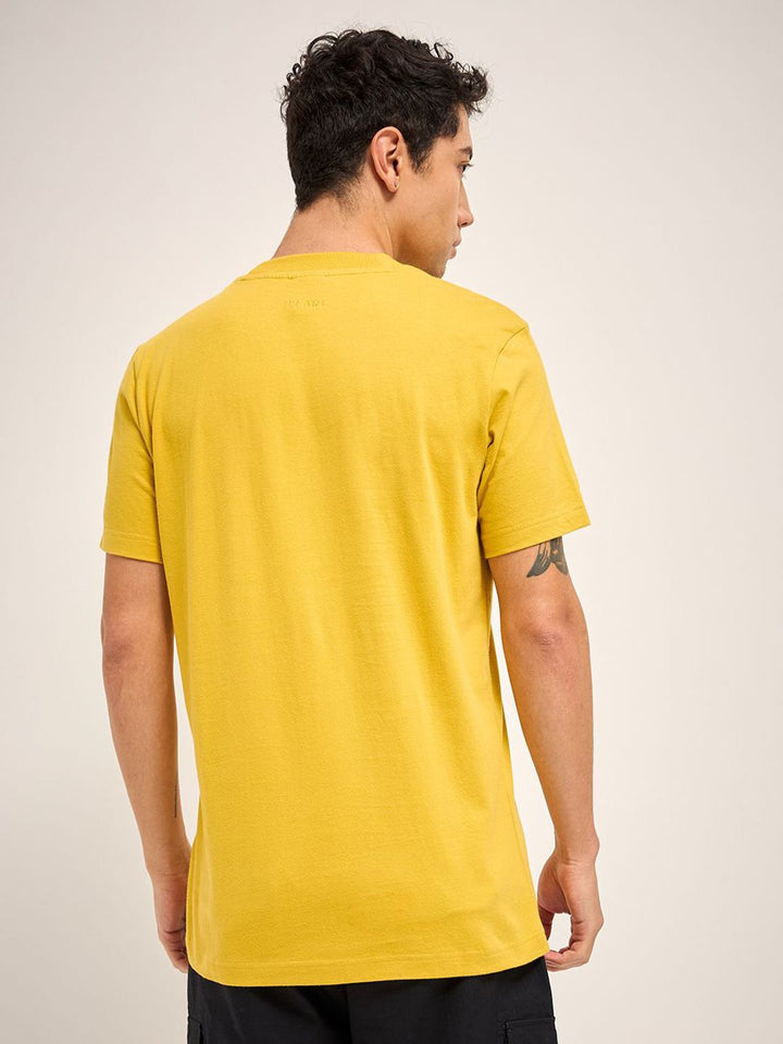 THE BEAR HOUSE Men Solid Round Neck Pure Cotton T-shirt