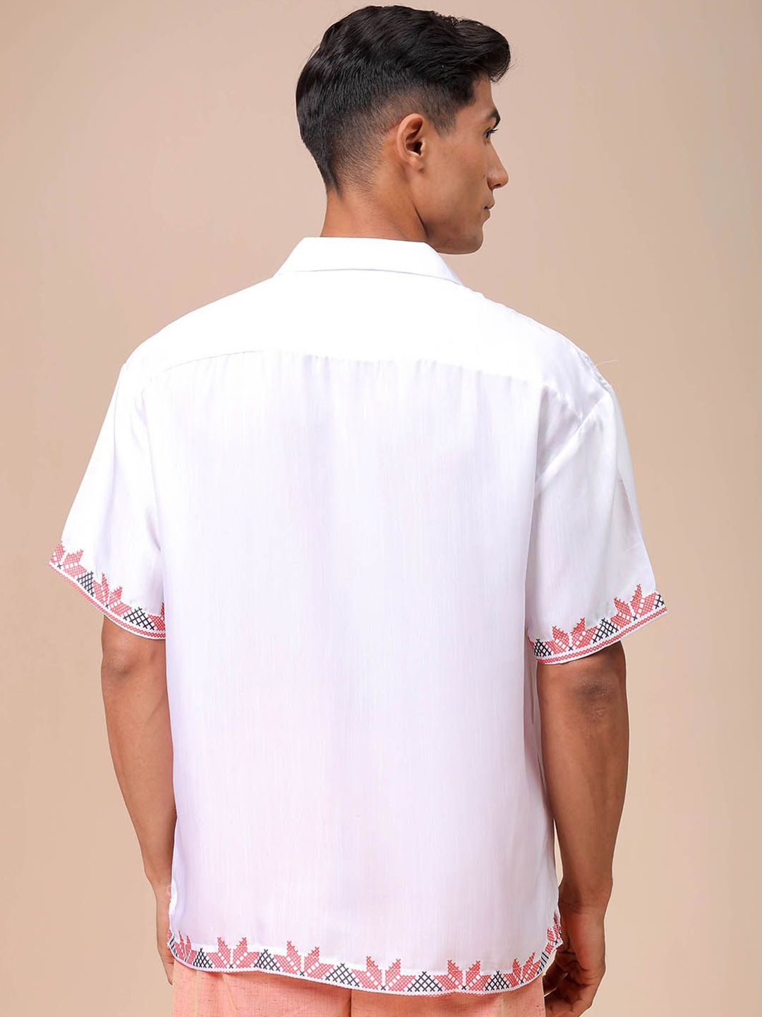 Lelaki Garage Co Indian Santai Fit Fit Floral Printed Resortwear Shirt