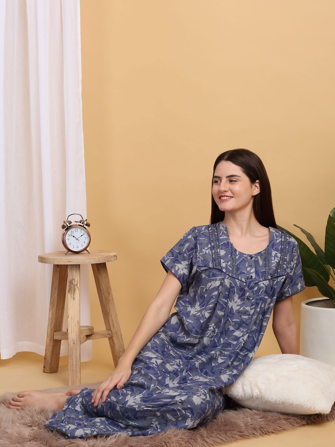 Sweet Dreams Printed Maxi Nightdress