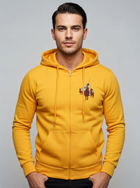 ADRO Men Printed Hooded Sweatshirt