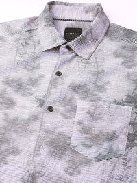 VASTRADO Men Classic Slim Fit Opaque Printed Casual Shirt
