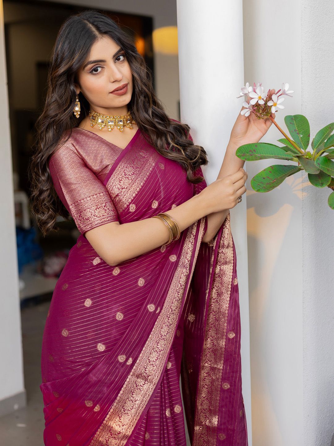 Saree mall Woven Design Zari Banarasi Sarees